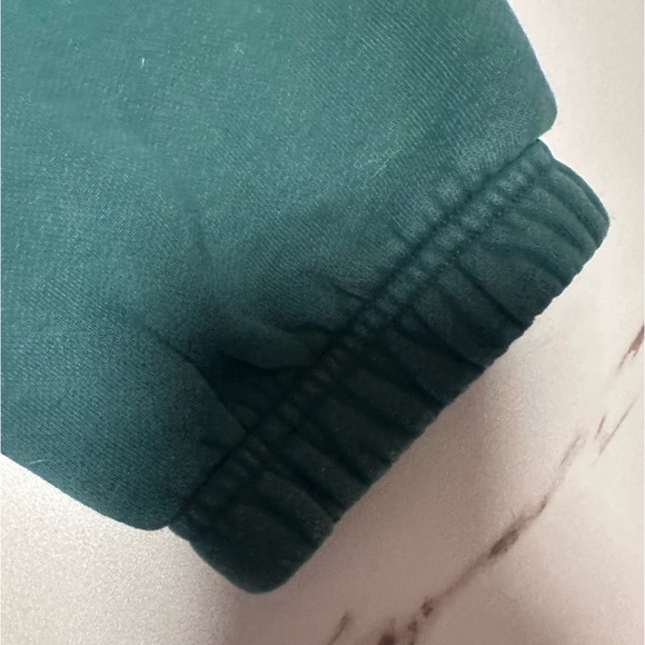Aritzia TNA Cozy Fleece Sweatpants Forest Green XXS Womens Joggers Lounge Pants - Picture 3 of 5